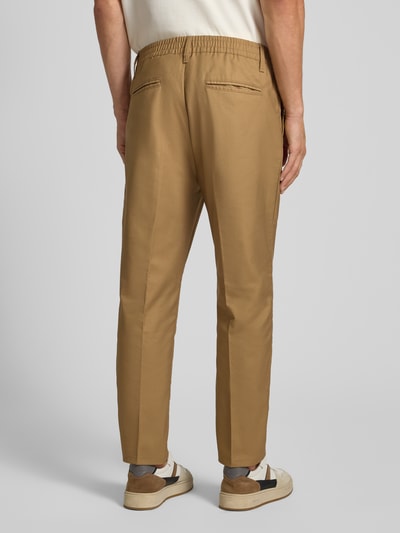 Casual Friday Hose mit elastischem Bund und Bügelfalten Modell 'MARC' Beige 5