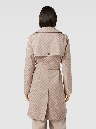 JOOP! Trenchcoat met all-over motief Beige - 5