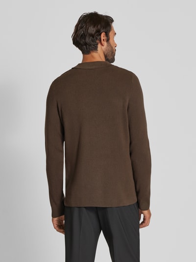 Lindbergh Relaxed Fit Pullover mit Strukturmuster Mittelbraun 5