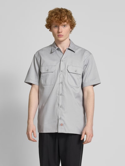 Dickies Freizeithemd mit Knopfleiste Hellgrau 4