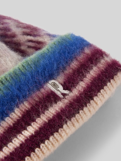 Rabanne Beanie mit Label-Detail Blau 2