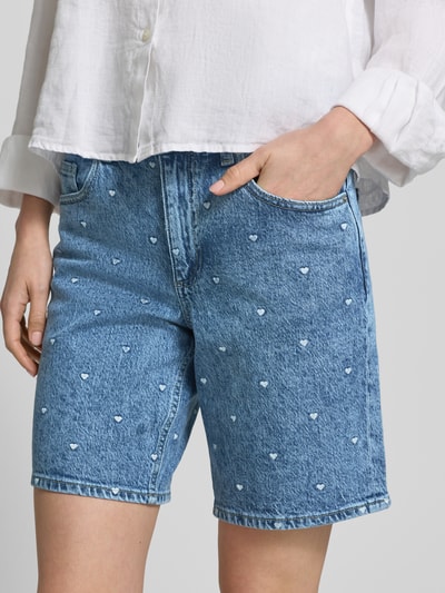 VERO MODA Regular Fit Jeansshorts aus Baumwoll-Mix Modell 'TESS' Jeansblau 3