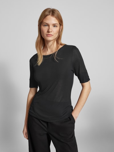 JAKE*S STUDIO WOMAN T-shirt met boothals Zwart - 4