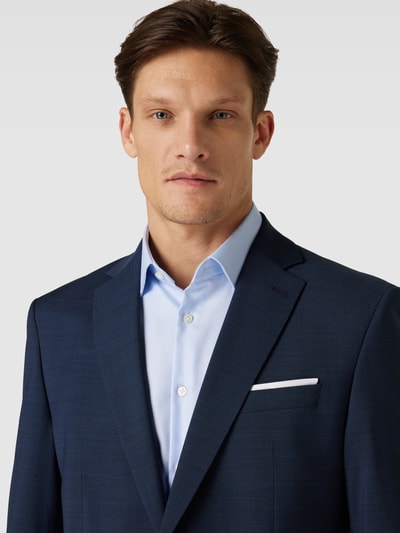 JOOP! Collection Slim Fit 2-Knopf-Sakko mit Webmuster Modell 'Finch' Marine 3