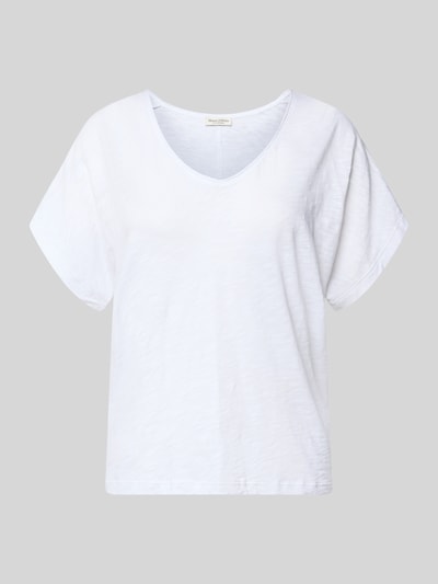 Marc O'Polo Regular Fit T-Shirt aus reiner Baumwolle Weiss 2