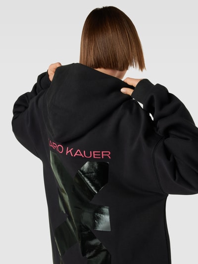 Karo Kauer Sweatkleid mit Kapuze Black 3