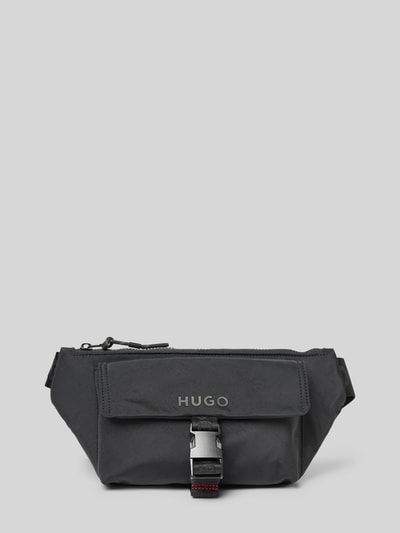 HUGO Heuptasje met labeldetail, model 'Marsel' Zwart - 1