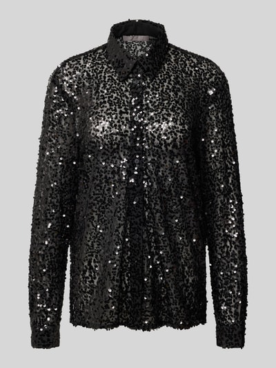 Christian Berg Cocktail Regular Fit Bluse mit Pailletten Black 2