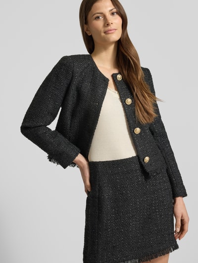 Vero Moda Spódnica mini o dopasowanym kroju z nieobszytym dołem Czarny 3