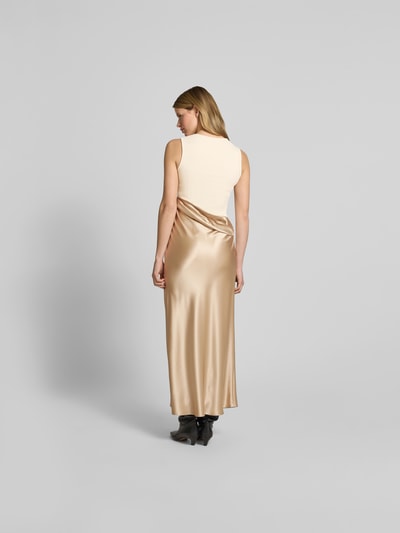 Nanushka Maxikleid mit Rundhalsausschnitt Beige 5