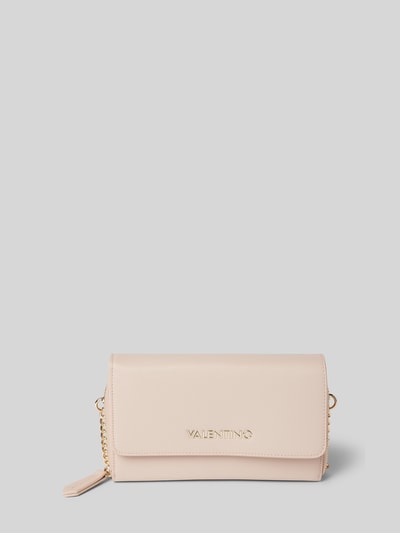 VALENTINO BAGS Clutch mit Label-Applikation Modell 'ZERO' Rose 1