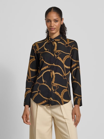Lauren Ralph Lauren Regular Fit Bluse mit verdeckter Knopfleiste Modell 'KRISTY' Black 4