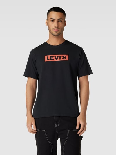 Levi's® T-shirt met logoprint Zwart - 4