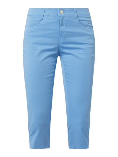 Brax Slim fit capribroek met stretch, model 'Mary' Blauw - 2