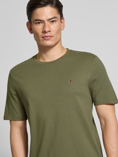 Tommy Hilfiger Regular Fit T-Shirt aus reiner Baumwolle Oliv 3