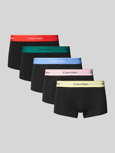 Calvin Klein Underwear Trunks mit elastischem Logo-Bund im 5er-Pack Black 1