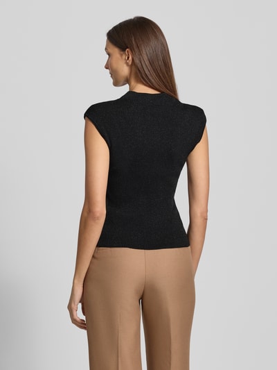 ICHI Tanktop in Strick-Optik Modell 'CODY' Black 5