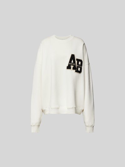 Anine Bing Oversized Sweatshirt mit Label-Detail Offwhite 1