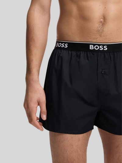 BOSS Bokserki o kroju loose fit w zestawie 2 szt. model '2P BOXER SHORTS EW' Złamany biały 3