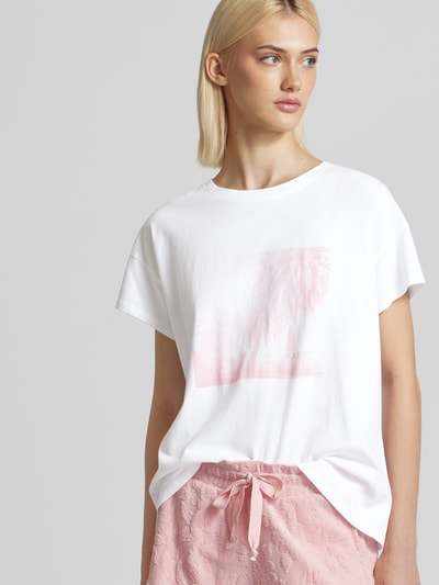 Juvia T-Shirt mit Motiv-Print Weiss 3