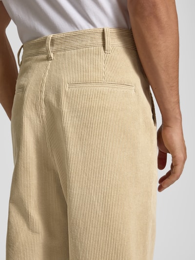 JAKE*S STUDIO MEN Straight Leg Cordhose mit Gesäßtaschen Beige 3