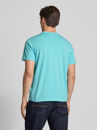 Lerros T-shirt z okrągłym dekoltem Turkusowy 5