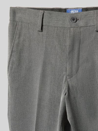 Jack & Jones Regular Fit Anzughose mit Bügelfalten Modell 'BUSHWICK ASHTON' Mittelgrau Melange 2