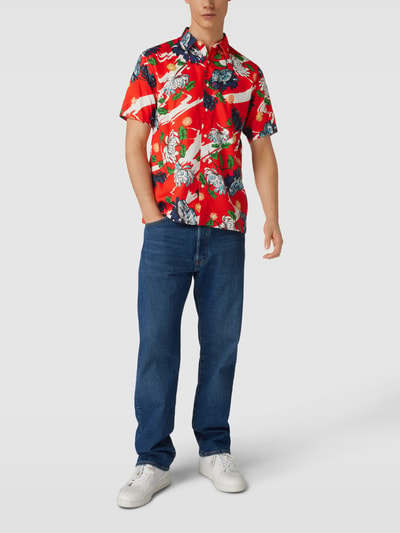 Superdry Regular fit vrijetijdsoverhemd met kentkraag, model 'VINTAGE HAWAIIAN' Rood - 1