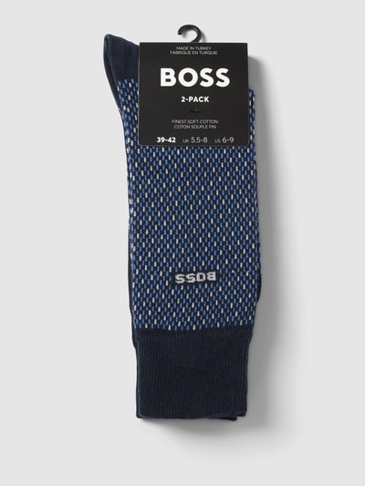 BOSS Socken mit Label-Detail im 2er-Pack Blau 3