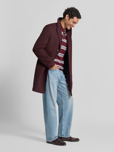REVIEW Regular Fit poloshirt met borstzak Bordeaux - 1