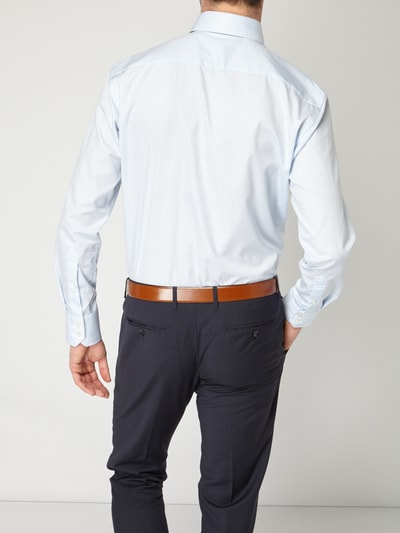 Christian Berg Men Modern Fit Business-Hemd mit Webmuster Bleu 5