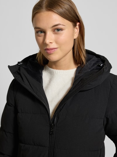 NAUTGÅRD Gewatteerde lange jas met Sorona® Aura-vulling Zwart - 3
