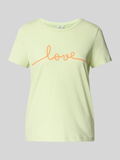 Vero Moda Regular fit T-shirt van puur katoen, model 'KAMI' Lichtgroen - 2