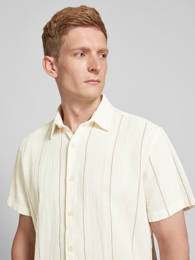 SELECTED HOMME Freizeithemd mit Knopfleiste Offwhite 3