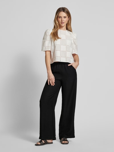 Vero Moda Regular Fit Weite Hose mit elastischem Bund Modell 'MELANEY' Black 1