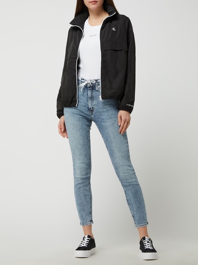 Calvin Klein Jeans Cropped Shirt mit Stretch-Anteil  Weiss 1