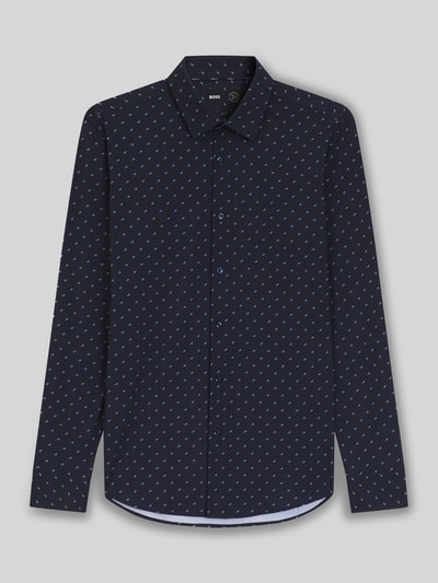 BOSS Slim-Fit Hemd aus Stretch-Jersey Modell 'Style P-HANK-S-KENT-C1-222' Marine 2