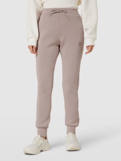 Guess Activewear Sweatpants mit elastischem Bund Modell 'ALLIE' Taupe 4