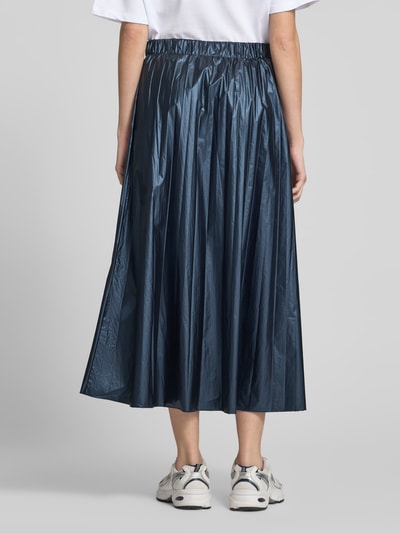 Smith and Soul Midirok in metallic look met plissévouwen Marineblauw - 5