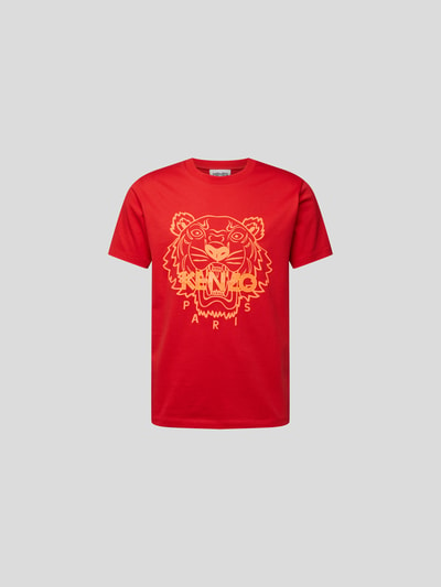 Kenzo T-Shirt mit Label-Print Rot 2