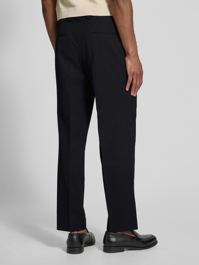 HUGO Slim Fit Anzughose mit Strukturmuster Modell 'Theodor' Black 5