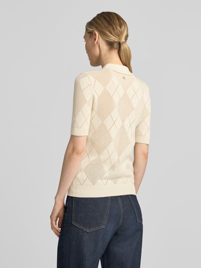 GUESS slim fit poloshirt met knoopsluiting model 'MELODY' Ecru - 5
