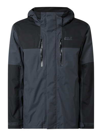 Jack Wolfskin Fair Wear Foundation Jacke mit abnehmbarer Kapuze Anthrazit 2