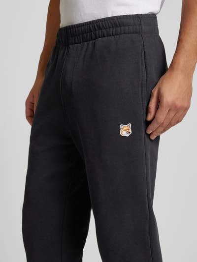 MAISON KITSUNE Sweatpants mit elastischem Bund Black 3