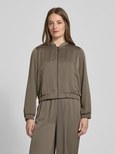 comma Blazer mit Reißverschluss Oliv 4