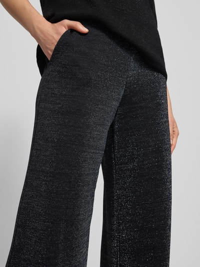 Milano Italy Stoffen broek met elastische band Zwart - 3