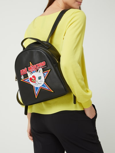 Love Moschino Rugzak met patch Zwart - 1