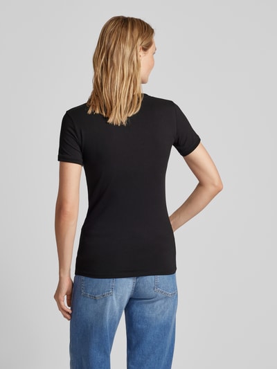 Guess T-Shirt mit Label-Print Black 5