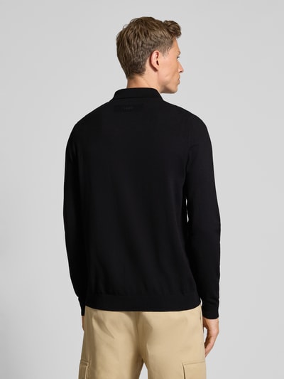 HUGO Regular Fit Strickjacke aus Viskose-Mix Modell 'SAN JEAN' Black 5