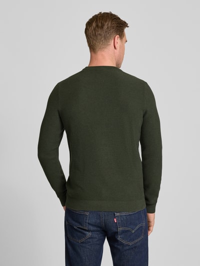 MCNEAL Strickpullover mit gerippten Abschlüssen Dunkelgruen Melange 5